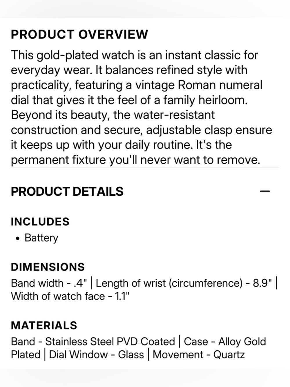 Classic Gold Oval Bracelet Watch - Picture 12 of 14